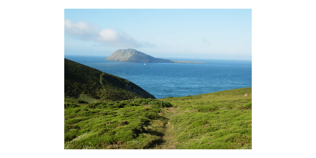 Bardsey Island from Lleyn Peninsula - Wales