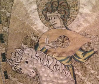 An example of fine Medieval embroidery, known as Opus Anglicanum