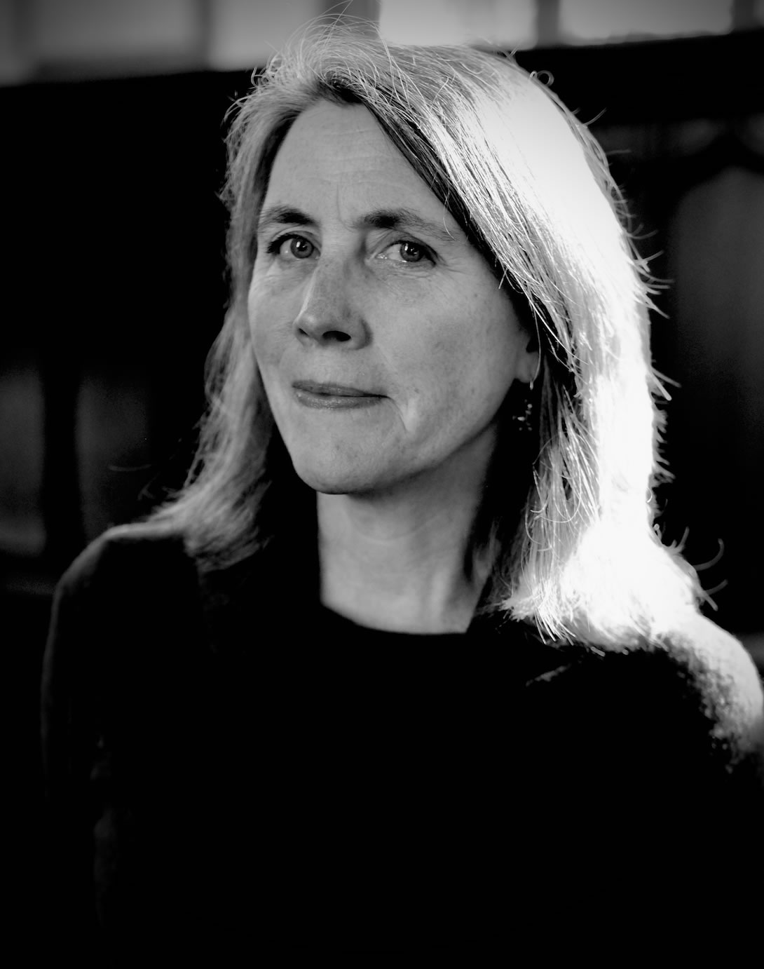 Kate Innes, Writer Black and White Portrait Photo